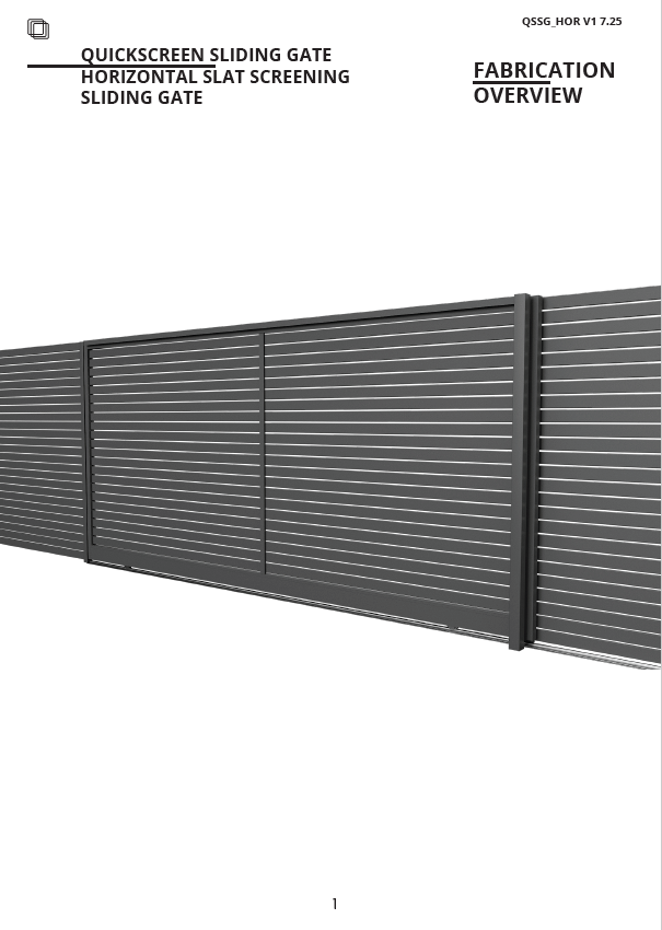 Quickscreen Horizontal Slat Gate
