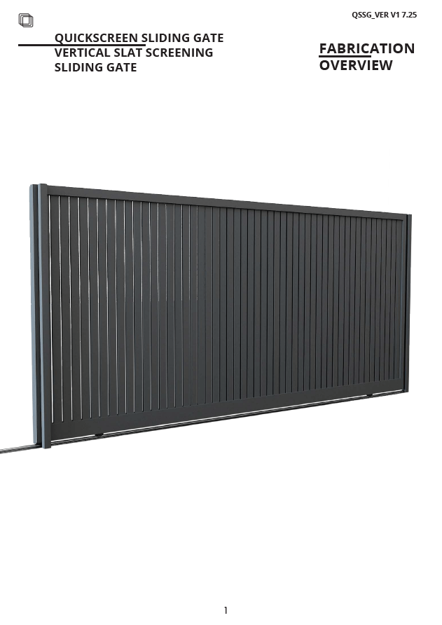 Quickscreen Horizontal Slat Gate